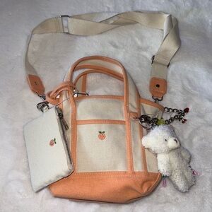 Viral Madden Girl Mini Peach Tote Bag
